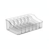 Home Cooks Spice Organizer, Clear PET Plastic Storage Bin with Lid for Countertop and Pantry, Compact Seasoning Container (1 Piece)