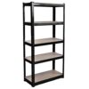 Home Discount 5 Tier Kitchen Shelf, 875 kg, Black