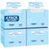 HOMERHYME Disposable Face Towels, 200 Count Biodegradable Face Towelettes, Lint- free Makeup Remover Dry Wipes, Multi-Purpose Face Washcloths for Washing Face, Sensitive Skin & Travel, 4 Boxes