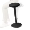 Homewell Adjustable Wobble Stool Chair (23 to 33" H) Ergonomic Swivel Stool for Standing Desks, Office, Classroom & Flexible Seating (Black)