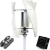 Home Wind Turbine Generator Kit - 10000W, 12V/24V/48V with MPPT Controller, 3 White Blades, Survives 120Mph Winds