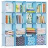 HOMIDEC Cube Storage Organizer 16-Cube Closet Organizer, Portable Closet Organizer Cubes Shelves for Clothes, Bedroom, Wardrobe, Kids Room, Bookshelf for Kids