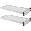 HOMOCONO 2pcs Aluminum Alloy Name Plate Holder with Slot-in and Slide-out Design, Double-sided Office Door Sign for Identification in Bedroom or Conference Room