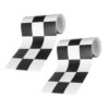 HOMOCONO 2 Rolls Waterproof Peel and Stick Wallpaper Border Sticker for Kitchens and Bathrooms, PVC Material, Easy Installation and Removable Decorative Wall Tile Border with Square Pattern