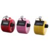 HOMOCONO 3 Pcs Manual Mechanical Hand Held Tally Counters with 4-Digit Number Display Zero Clearing Feature Counting to 9999 for Sports Events and Lap Counting Random Color