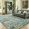 HOMORE Living Room Rug 6x9 Green Area Rugs Rugs for Bedroom Dining Room