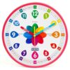 Homotte Learning Clock for Kids | Silent Telling Time Educational Clock