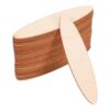Homoyoyo 30pcs Oval Wood Circles with Hole for DIY Projects and Home Education, Wooden Crafts Discs Enhance Cognitive Development with Safe Material for Teachers