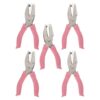 Homoyoyo 5pcs Mini Hole Puncher Shapes Set with Metal Handheld Single Hole Punch Small Size Lightweight Precise Punching Tool for DIY Crafting Tags and Outdoor Crafting Events