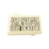 Homoyoyo Wooden Alphabet Stamps Set 26 Pieces Wood Mounted Rubber Stamps for DIY Crafts and Personalizing Greeting Cards with Wooden Box for Scrapbooking and Journaling