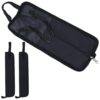 HOMSFOU Drumstick Storage Bag Set with Handle and Shoulder Strap Large Capacity 3pcs Canvas Drumstick Case for Practice and Stage Performances