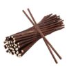 HOMSFOU Natural Dry Willow Branches with Uniform Length Craft Sticks 100pcs 30cm Coffee Color Dried and Processed for Stability for Party Decor and Floral Projects