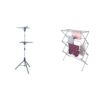 Honey-Can-Do 2-Tier Collapsible Tripod Clothes Drying Rack DRY-09220 Chrome & Oversize Collapsible Clothes Drying Rack DRY-09066 Silver, 50 lbs