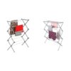 Honey-Can-Do 50 lbs Metal & Oversize 50 lbs Silver Collapsible Clothes Drying Racks, 29" x 14.2" x 42.1" & 45" Tall