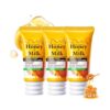 Honey Milk Hand Cream,3 Pack Moisturizing Hand Lotion for Dry Cracked Hands,Nourishing Hand Hydrating with Hyaluronic Acid,Softens Rough Skin,Non Greasy Daily Hand Care Set for Women/ 5.29 Oz