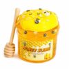 Honey Themed Clear Crystal Slime Jar with Bee Charms，4PACK-Slime