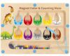 HONGID Dinosaur Toys,Magnetic Color and Number Maze, Montessori Toys for 3 4 5 Year Old,Learning Educational Sensory Toys for Toddlers and Kids Boys Girls,Christmas Stocking Stuffers for Kids