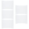 HONITANO Trifold Poster Boards and Smooth Bright Surface White 5pcs 24x16 Inches Display Boards Corrugated Paper with Foldable Construction for Student Science Projects and Community
