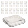 HONMEET 30pcs Press on Nail Packaging Box, Plastic Artificial Nail Display Storage Case Thick Acrylic Material, Compact Stackable Design for Manicure Salon or Home Use