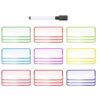 HONMEET Magnetic Dry Erase Name Tags Rewritable with Paper and Magnet Material and Lightweight Labels for Teaching and Category Marking in Classroom or Office Use
