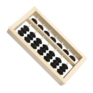 HONMEET Mini Wooden Abacus Decoration Abacus Photo Prop Miniature Ornament for Desktop Decoration Home Teacher Education Tool DIY Model Display 6.10 X 3.07 X 0.78 in