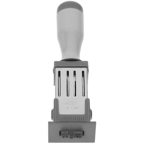 HONMEET Self-Inking Date Stamp with Adjustable Day Month Year for Office and School Use, Impressions, Easy to Use, Made of Sturdy Pp and Metal, for Paperwork and Daily Documentation Tasks