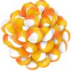 Honoson 50 Pack Mini Beach Balls for Kids 5 Inch Small Inflatable Beach Balls Bulk for the Pool Birthday Party Favors Blow up Tiny Toy for Summer and Water Games(Orange, Yellow, and White)