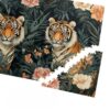 Honozo Peony Tiger Pattern Wood Jigsaw Puzzle, 1000-Piece, Brain Challenge for Party Gatherings