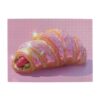 Honozo Sparkly Fruit Bread Wood Jigsaw Puzzle, 500-Piece, Small Relaxing Desk Puzzle Toy