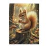 Honozo Squirrel with Acorn in Autumn Woods 500-Piece Wooden Puzzle, Dreamy Glowing Woodland, Great for Holiday Entertainment and Party Game Nights