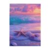 Honozo Sunset Beach Starfish 500‑piece Adults Wooden Puzzle, Coastal Pastel Scenery, Ideal for Landscape Enthusiasts. Relax Yourself