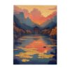 Honozo Sunset Pavilion Scene 500-Piece Wood Puzzle, Stress Relieving Play