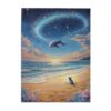 Honozo Wooden Puzzle, 500‑piece Glowing Night Beach Scenery, Boosts Brain Activity for Family Gatherings