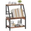 HOOBRO Desktop Bookshelf, 3-Tier Desk Organizer Shelf, Small Office Shelf