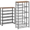 HOOBRO Shoe Rack and Shoe Shelf Bundle, 6-Tier Shoe Organizer, for 18-24 Pairs of Shoes, Large Capacity Tall Shoe Storage, BF67XJ01G1-BF191XJ01