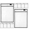 HOODANCOS 10pcs Dry Erase Pocket Sleeves 10x14 Inch Black Pet Material Hanging Write and Wipe Sleeves for Classroom Management and Handwriting Practice