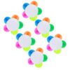 HOODANCOS 6 Pcs Petal-shaped Fluorescent Highlighters Marker Pens No Ink Leakage and No Peculiar Smell, Plastic Writing Supplies for Students Taking Notes and Graffiti