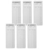 HOODANCOS 6pcs Reading List Bookmark for Teachers and Organized Readers Lightweight Reusable Paper Bookmarks with Writable Reading Goal Tracker and Classrooms