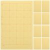 HOODANCOS Chinese Calligraphy Practice Paper Yellow Grid Paper 150 Sheets with Rice Pulp Material, Ink Diffusion and Water Imbibition Features for Japanese Writing and Painting Beginners