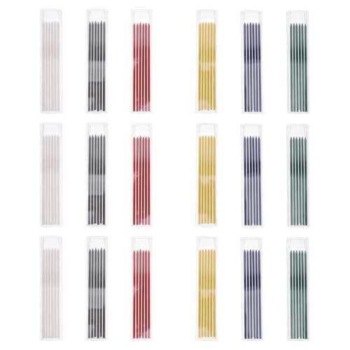 HOOTNEE Carpenter Pencil Lead Refills Heavy Duty 2.8mm 18 Boxes Hb Mechanical Pencil Lead with Fast Drying and Wear Resistant Graphite for Woodworking Suitable for Carpentry Projects