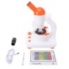 Horett 40X-400X Biological Microscope with Dual LED Illumination for Kids Learning Portable STEM Education