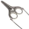 Horett Sewing Scissors with Vintage Chain Elegant Stainless Steel for Easy Cutting in Crafting and Sewing 1 Set
