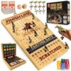 Horse Racing Board Game - Large 22 Inches Folding Horse Race Game Board Adult - Exciting Family Racing Set with Built-in Storage for Premium Chips, 2 Sets of Cards, 2 Dice, and 11 Metal Derby Tokens