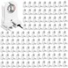 Hortsun 150 Pack Non Shunted LED Tombstones T8 T10 T12 Lamp Holder, Bulb Holder Non Shunted Tombstones T8 LED Fluorescent Tube Replacement Light Socket for Ballasts Replacements Kit (with Wire)