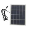 Hosrivae 3W Solar Panel Charger 5V USB Output for Outdoor Garden Lights and Mobile Phones, Portable Polycrystalline Silicon for battery Maintainer with 1.5M Cable, Lightweight 170x130mm for Camping