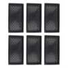 Hosrivae 6 Pack Plant Germination Trays with Holes, Black PP Growing Plates Gardening, Nursery Propagation and Small Plants, 54.5x28.5cm(With holes)