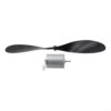 Hosrivae Science Teaching Set with Small Lighting Wind Abs Tool Silver Turbine Hands- Learning Black and Model