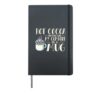 Hot Cocoa Because I Like My Comfort In A Mug Hardcover Journal, Black