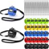 Hoteam 20 Pcs Handheld Tally Counter 4 Digital Number Count Clicker Counter Hand Mechanical Pitch Clicker for Coaching,Knitting, People, Lap, Fishing, Golf Sport Row