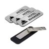 Hotel Manager (Bell) 1 x 3 Name Tag/Badge, Magnetic Backing Silver, (3 Pack)